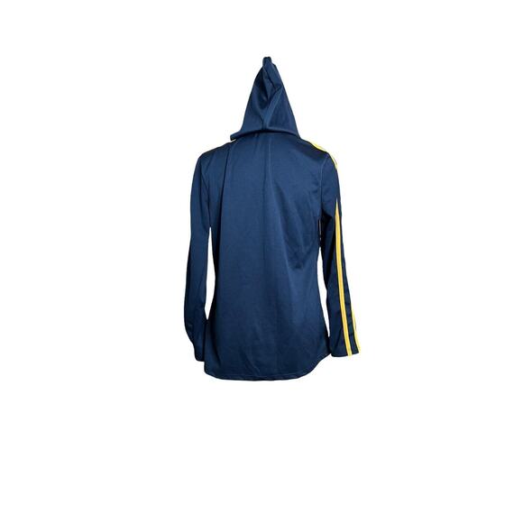 Vintage absolute energy full zip 2 line men Hooded jacket navy blue sz xl - Picture 2 of 8